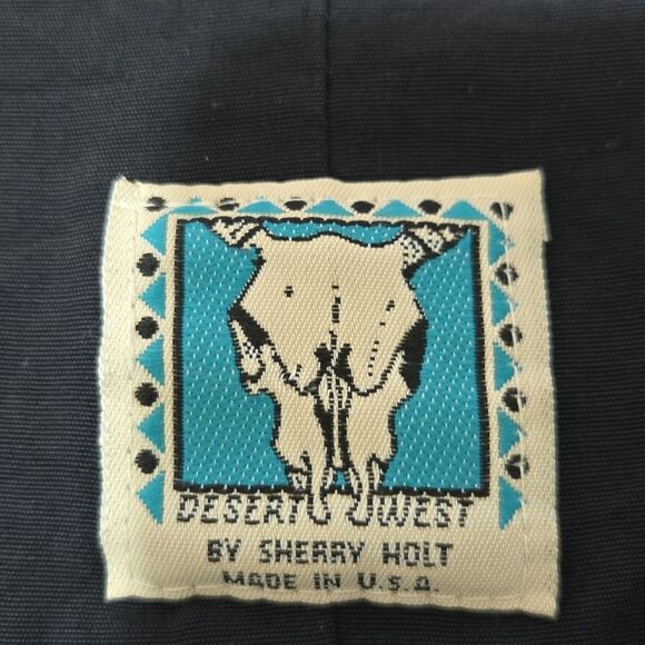 Desert West by Sherry Holt Made in USA Purple Western Cowboy Vest Small - Picture 4 of 5